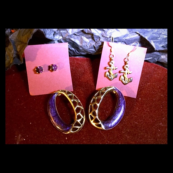 Park Lane Earrings &. Amethyst Studs - Picture 1 of 1